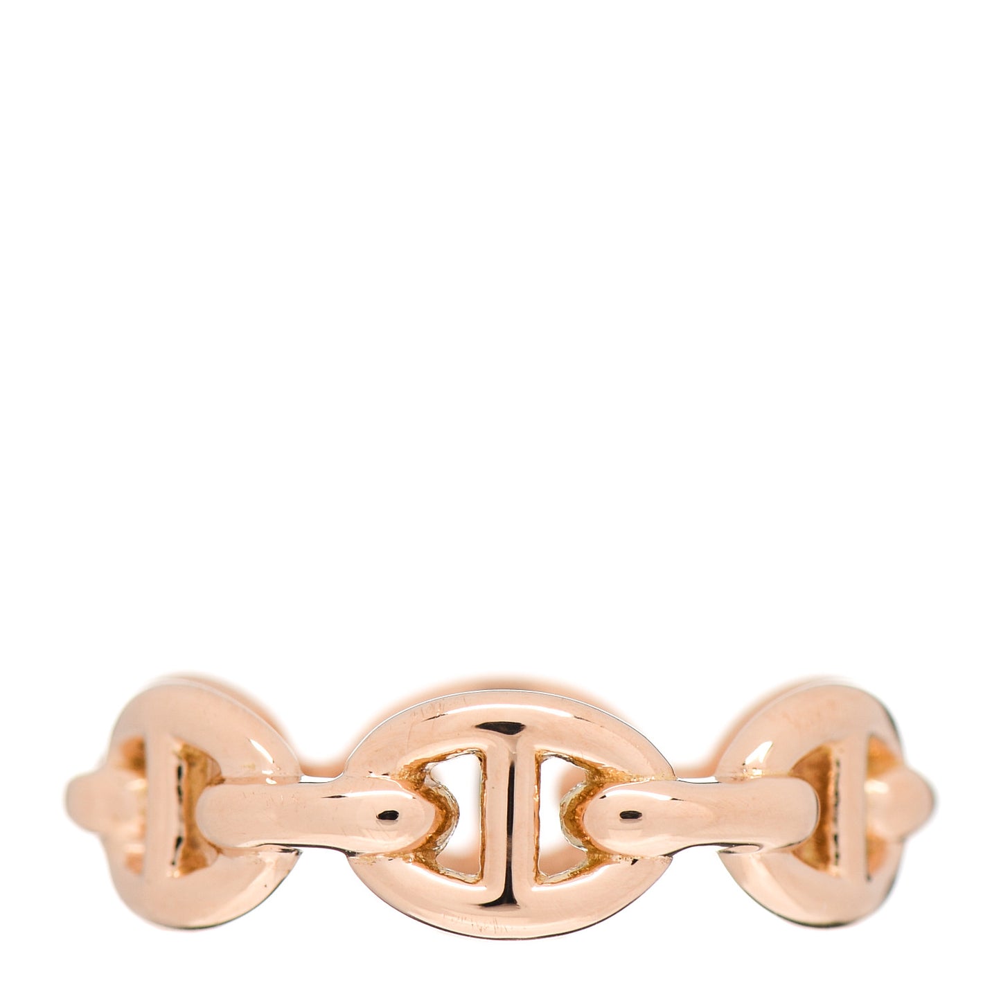 18K Rose Gold PM Chaine D'Ancre Enchainee Ring 51 5.75