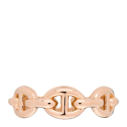Hermes 18K Rose Gold PM Chaine D'Ancre Enchainee Ring 51 5.75 3 of 5