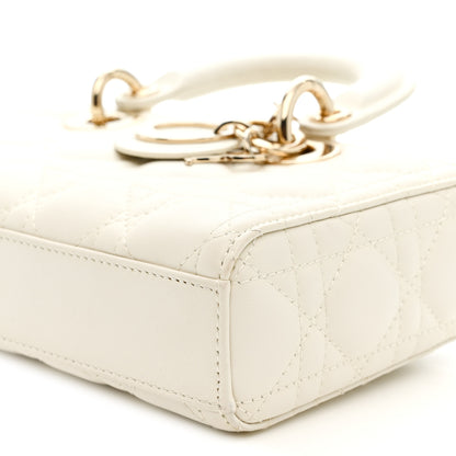Christian Dior Lambskin Cannage Small Lady D-Joy Latte 10 of 10