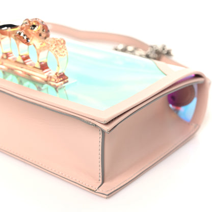 Alexander McQueen Iridescent PVC Calfskin Knuckle Satchel Pink 9 of 9