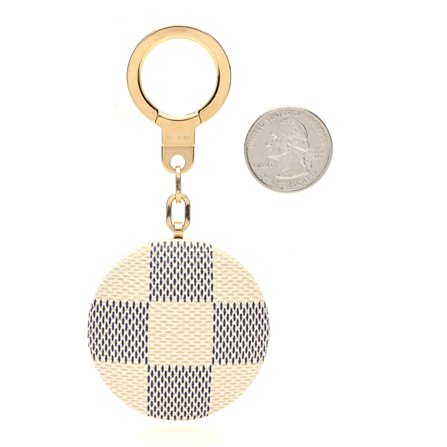 Louis Vuitton Damier Azur Astropill Keychain White 2 of 3