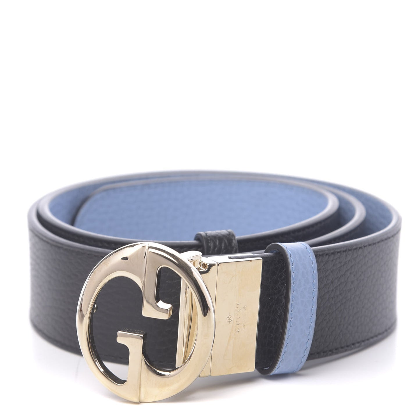 Dollar Calfskin 1973 Reversible Belt 90 36 Black Mineral Blue