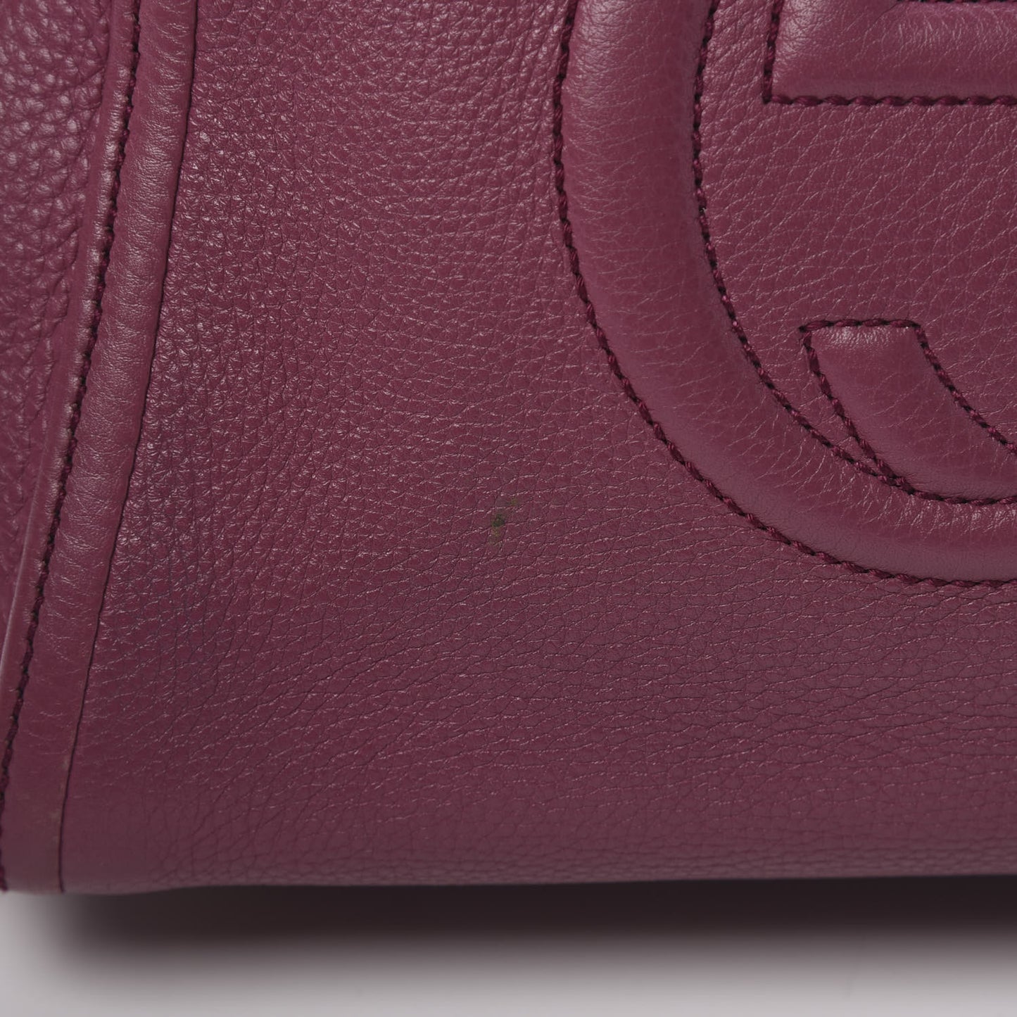 Pebbled Calfskin Small Soho Top Handle Bag Peonia Flower