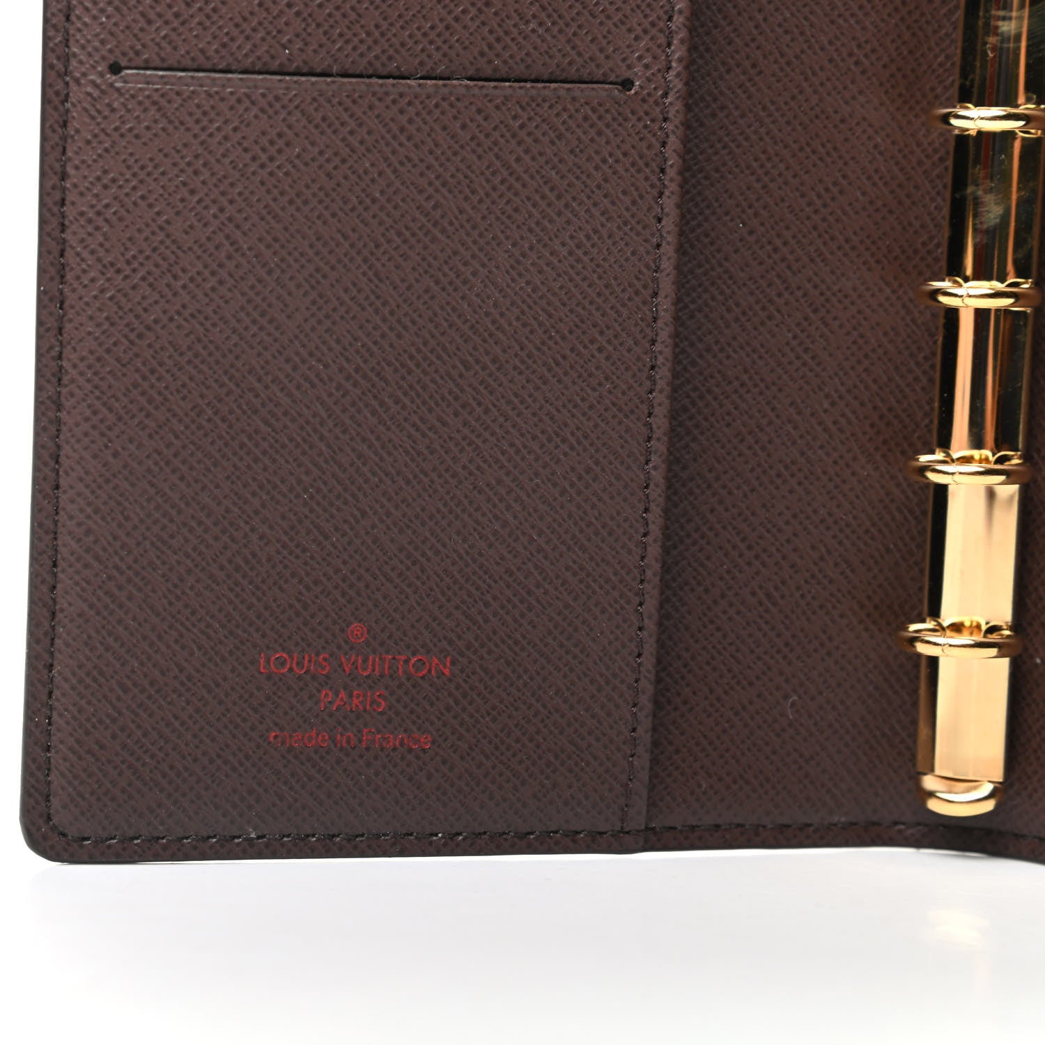 Louis Vuitton Damier Ebene Small Ring Agenda Cover 6 of 7