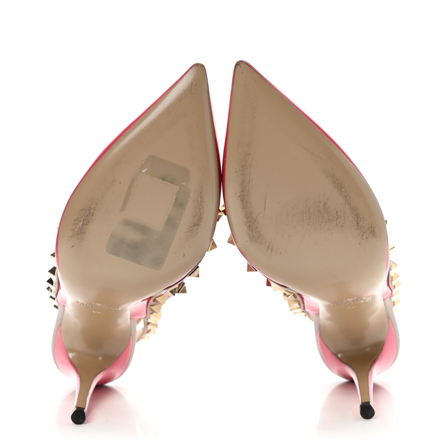 Valentino Garavani Patent Nappa Rockstud Ankle Strap 100mm Pumps 35 Deep Fuxia Poudre 5 of 10
