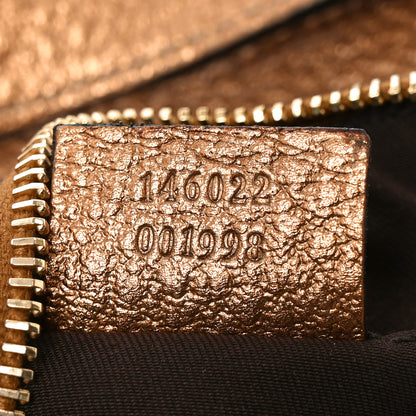 Gucci Metallic Calfskin Hasler Pochette Bronze 7 of 10