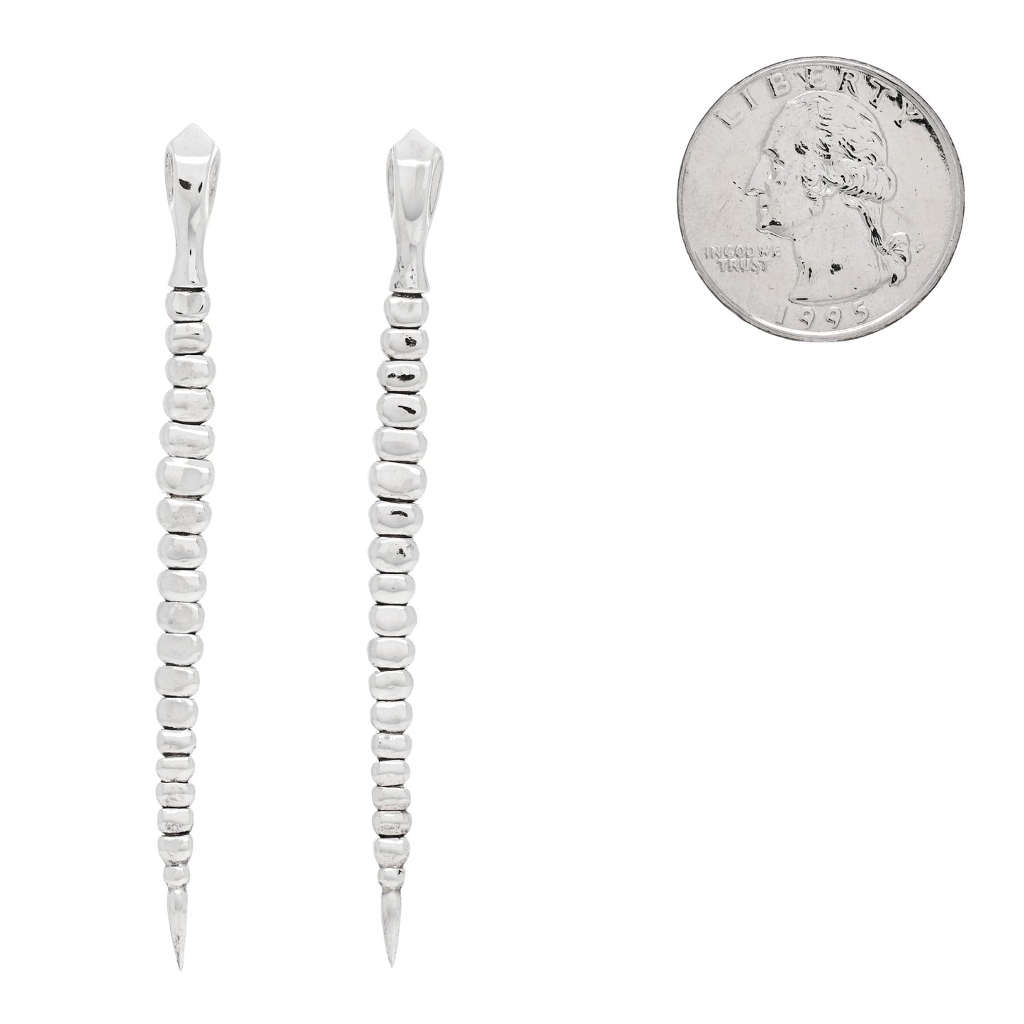 Sterling Silver Elsa Peretti Snake Earrings