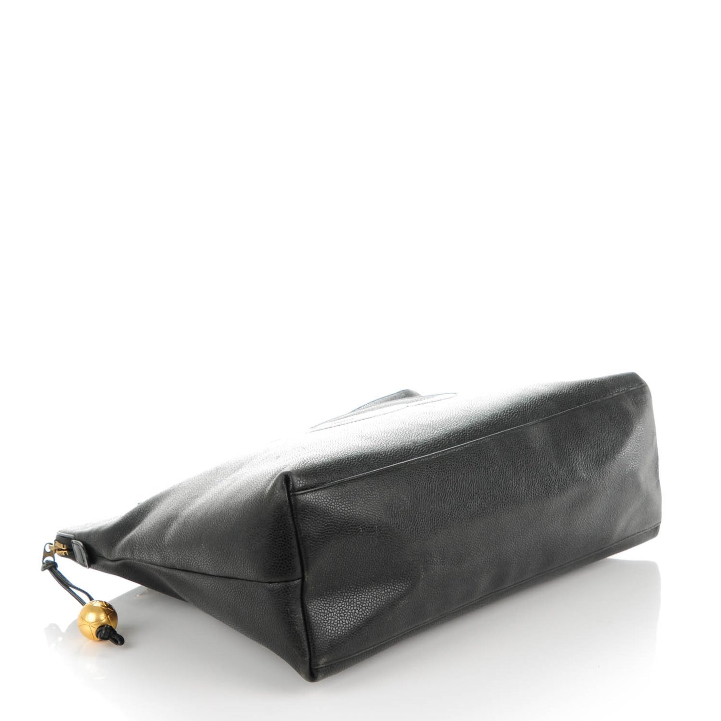 Caviar Large CC Shoulder Bag Black