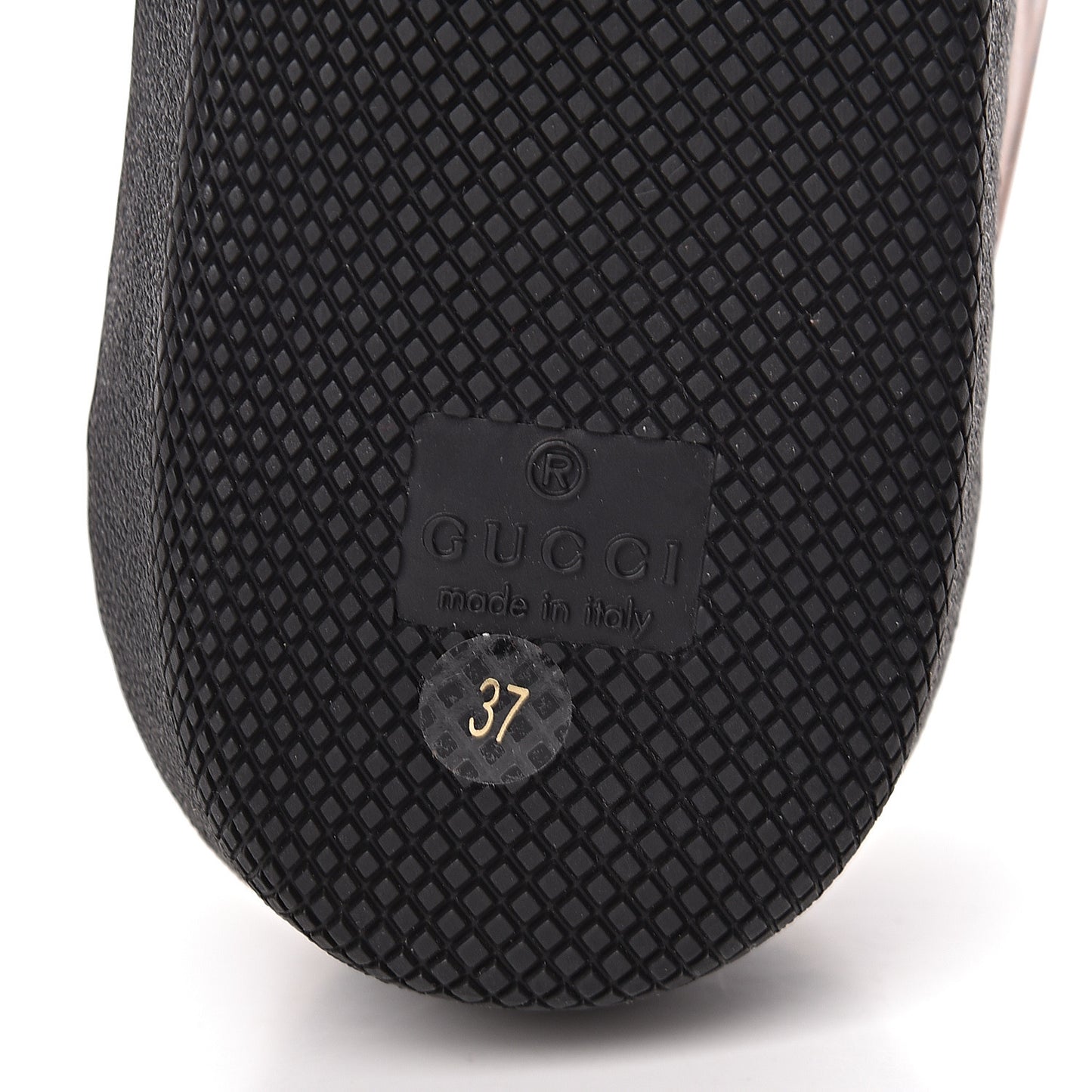 X DAPPER DAN Calfskin Suede GG Micro Monogram Womens G74 Sneakers 37 Black Cuir Burro