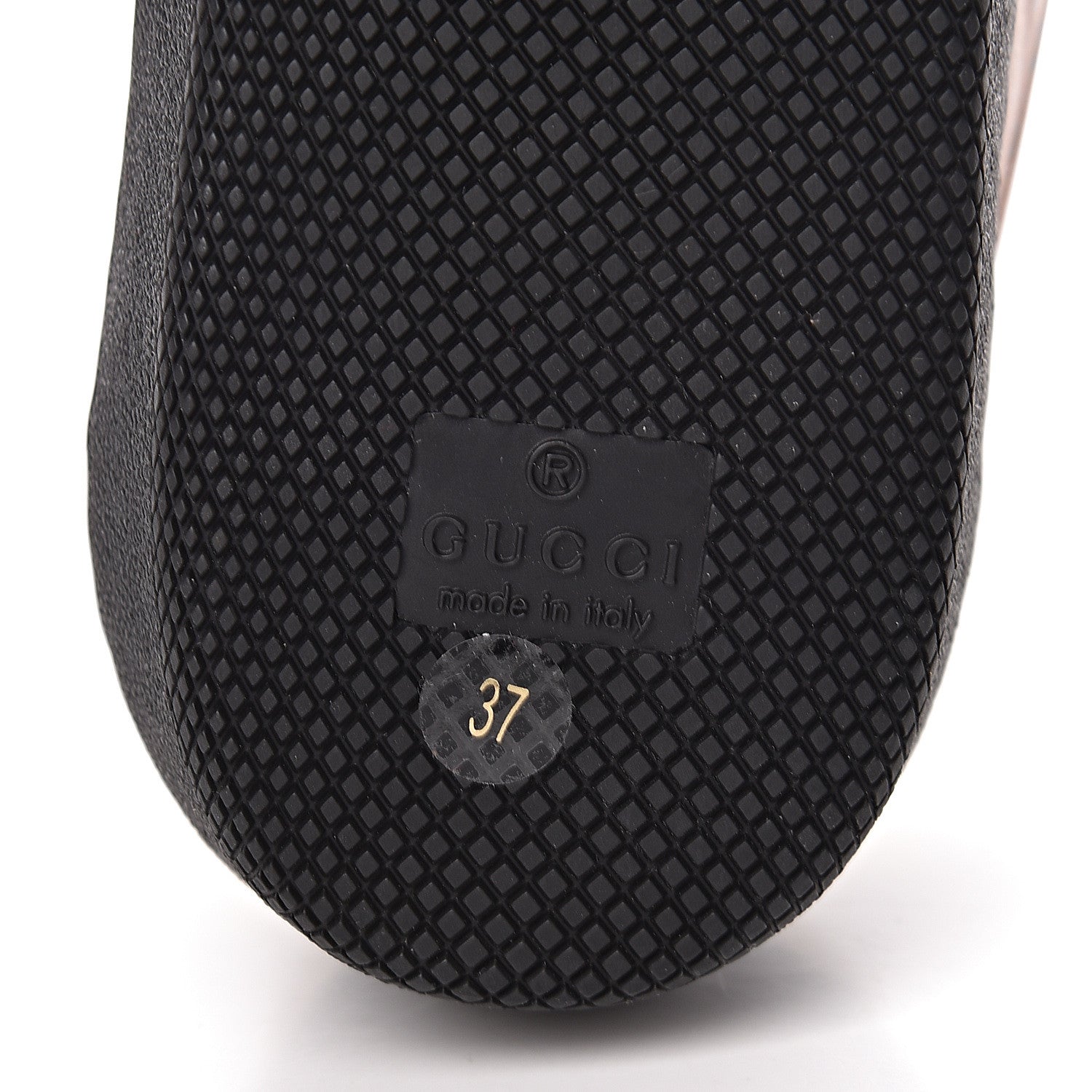 Gucci X DAPPER DAN Calfskin Suede GG Micro Monogram Womens G74 Sneakers 37 Black Cuir Burro 7 of 10
