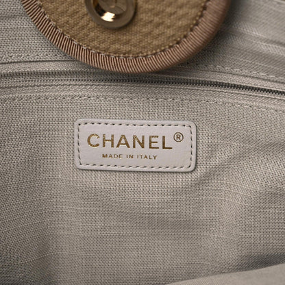Chanel Mixed Fibers Medium Deauville Tote Beige 7 of 12