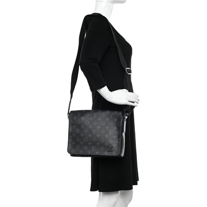 Louis Vuitton Monogram Eclipse District PM Black 2 of 11