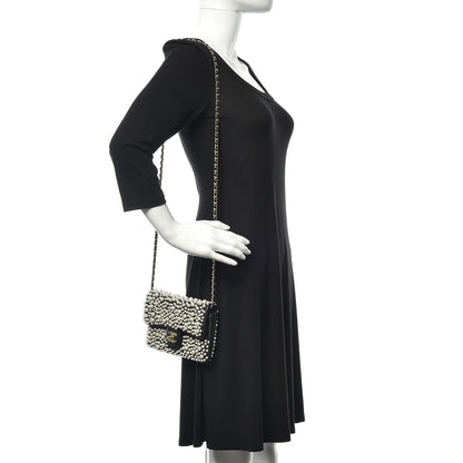 Chanel Lambskin Pearls Flap Black 2 of 12