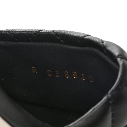 Chanel Lambskin Quilted Textured CC Mules 38 Black 8 of 9