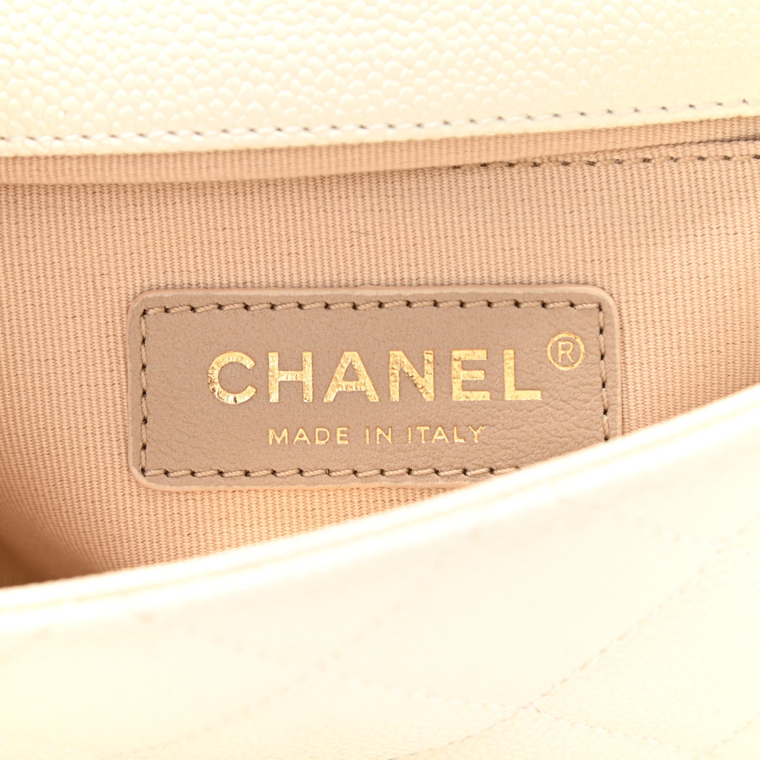 Chanel Caviar Quilted Chain Melody Waist Belt Bag White 6 of 11
