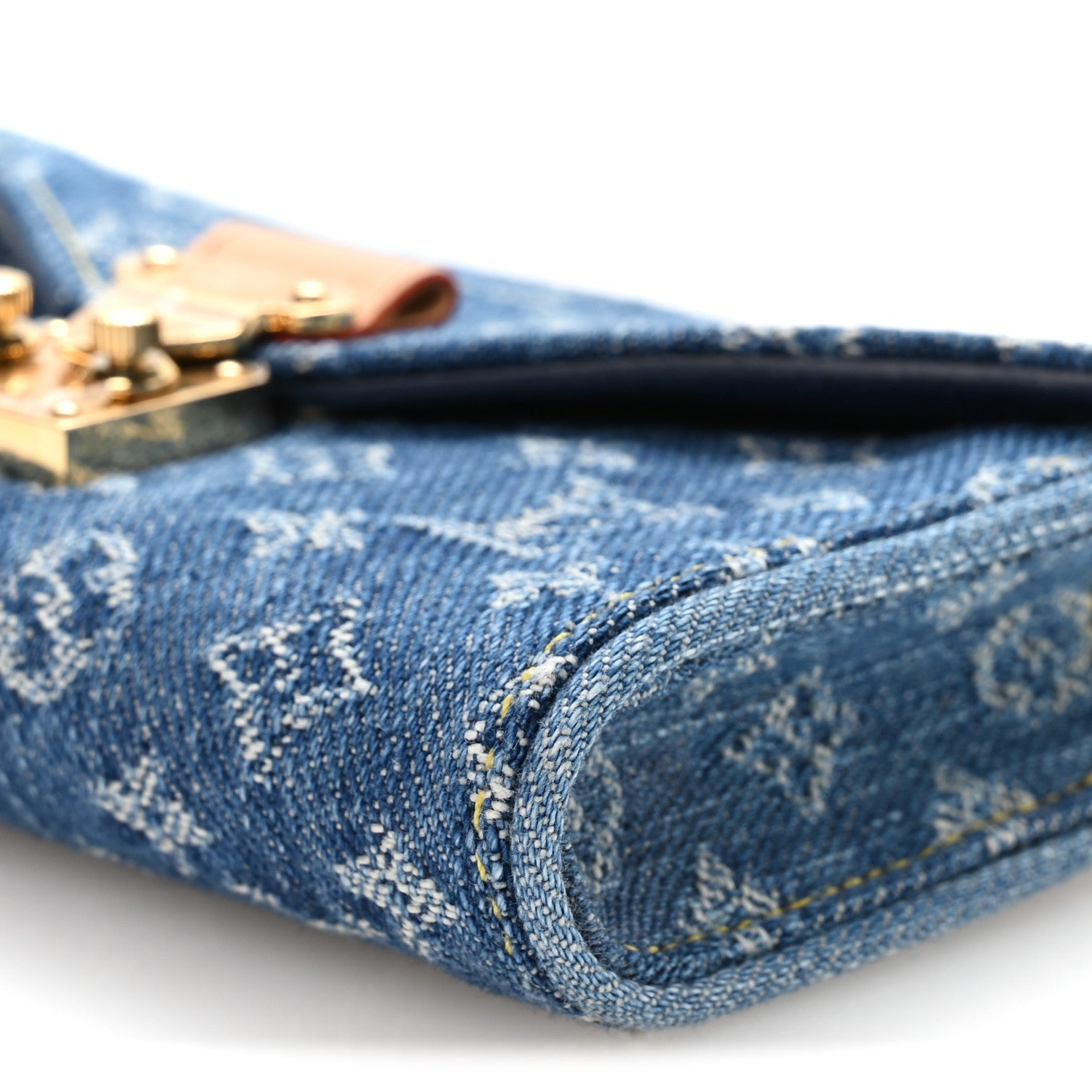 Louis Vuitton Denim Monogram Pouch Metis Belt Blue 9 of 10
