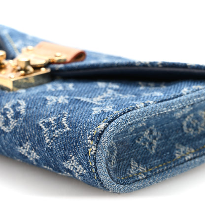 Louis Vuitton Denim Monogram Pouch Metis Belt Blue 9 of 10