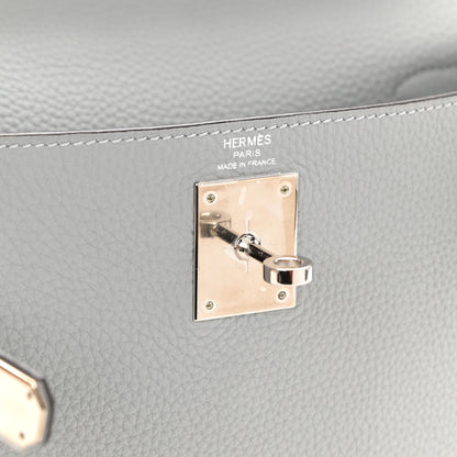 Hermes Togo Kelly Retourne 28 Bleu Glacier 6 of 10