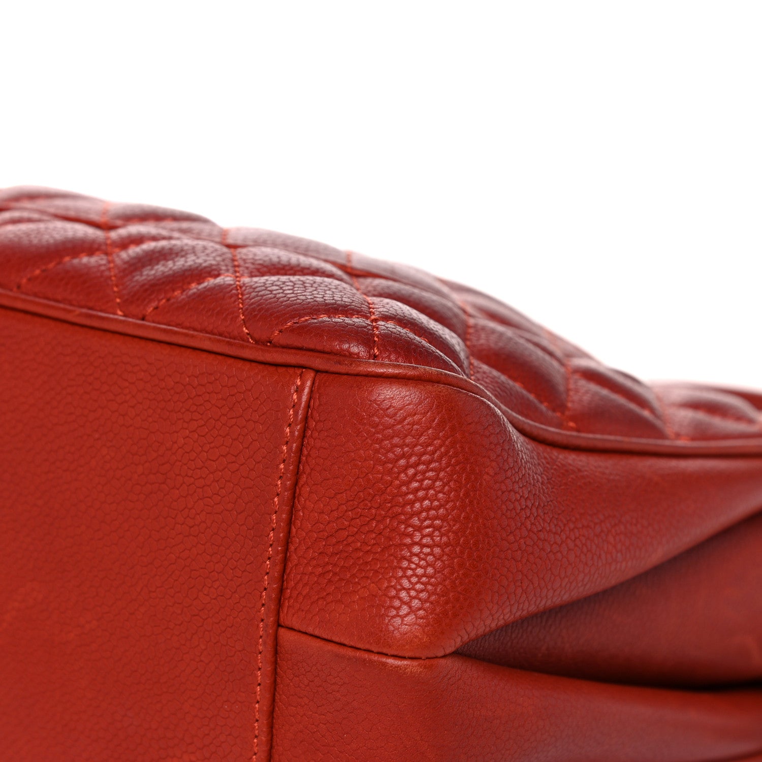 Chanel Caviar Quilted Medium Rock In Rome Single Flap Red 10 of 26