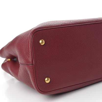 Prada Vitello Phenix Tote Cherry 10 of 13