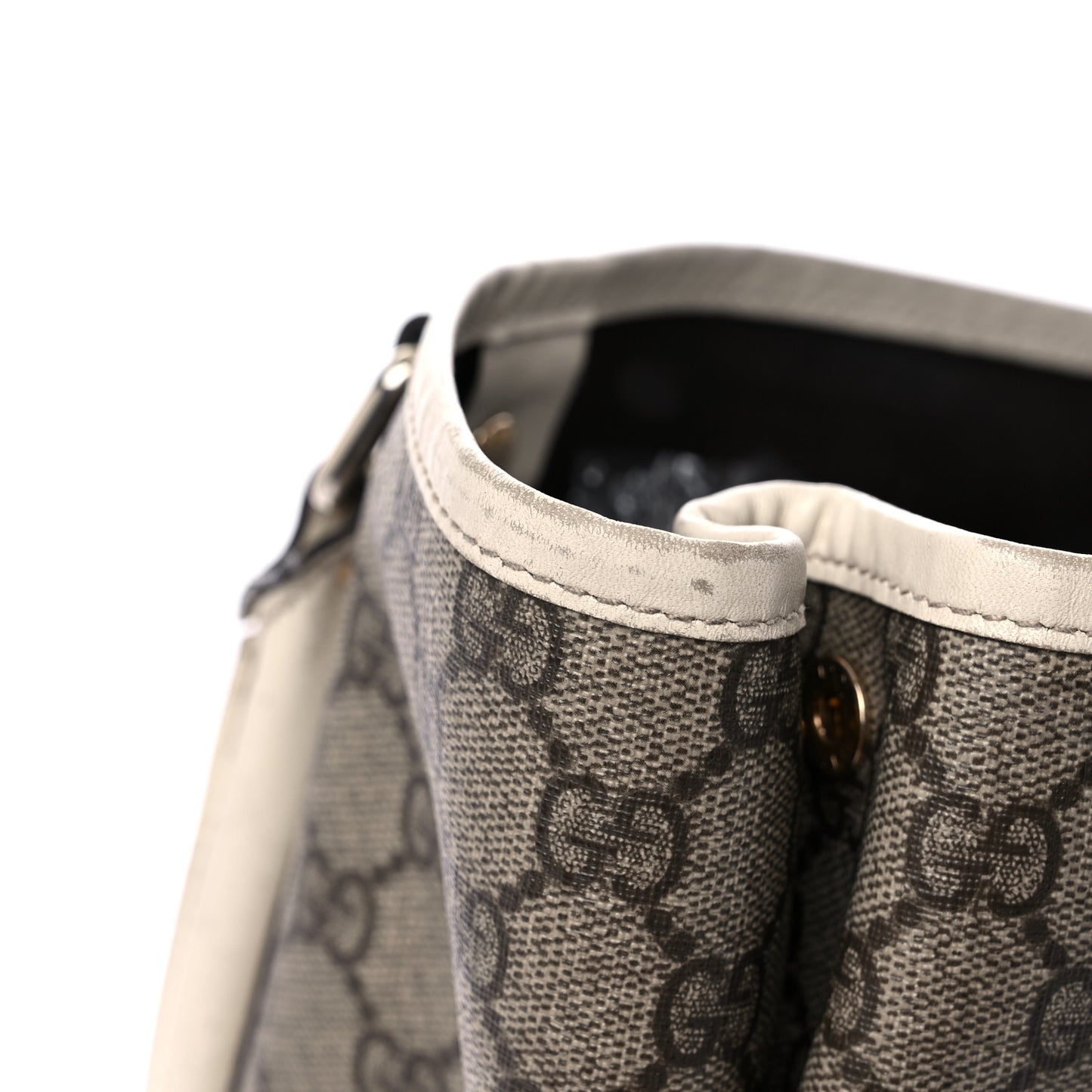 GG Plus Monogram Joy Vertical Tote Off White
