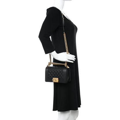 Chanel Caviar Quilted Small Boy Flap Black 2 of 14