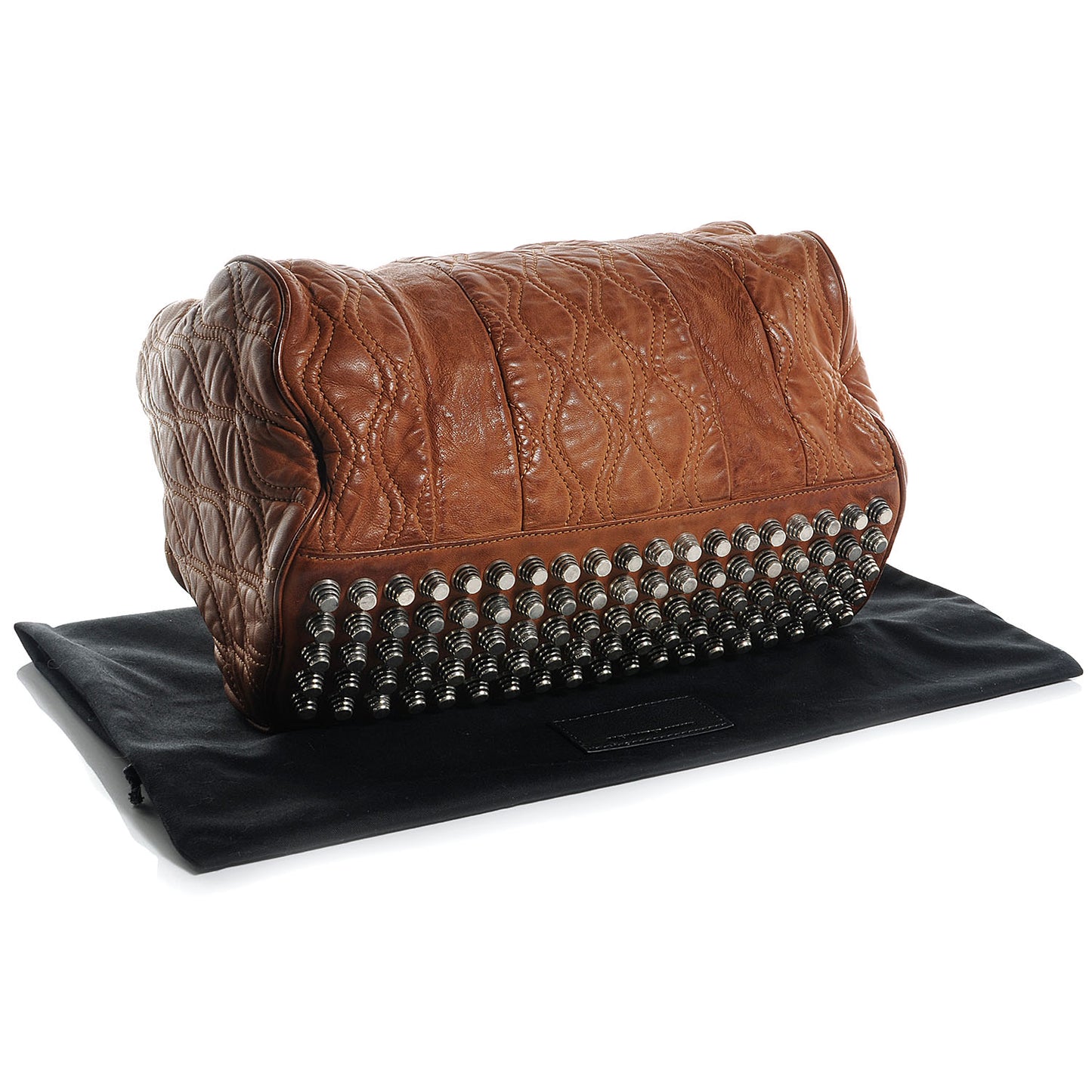 Quilted Leather Rocco Duffel Brown