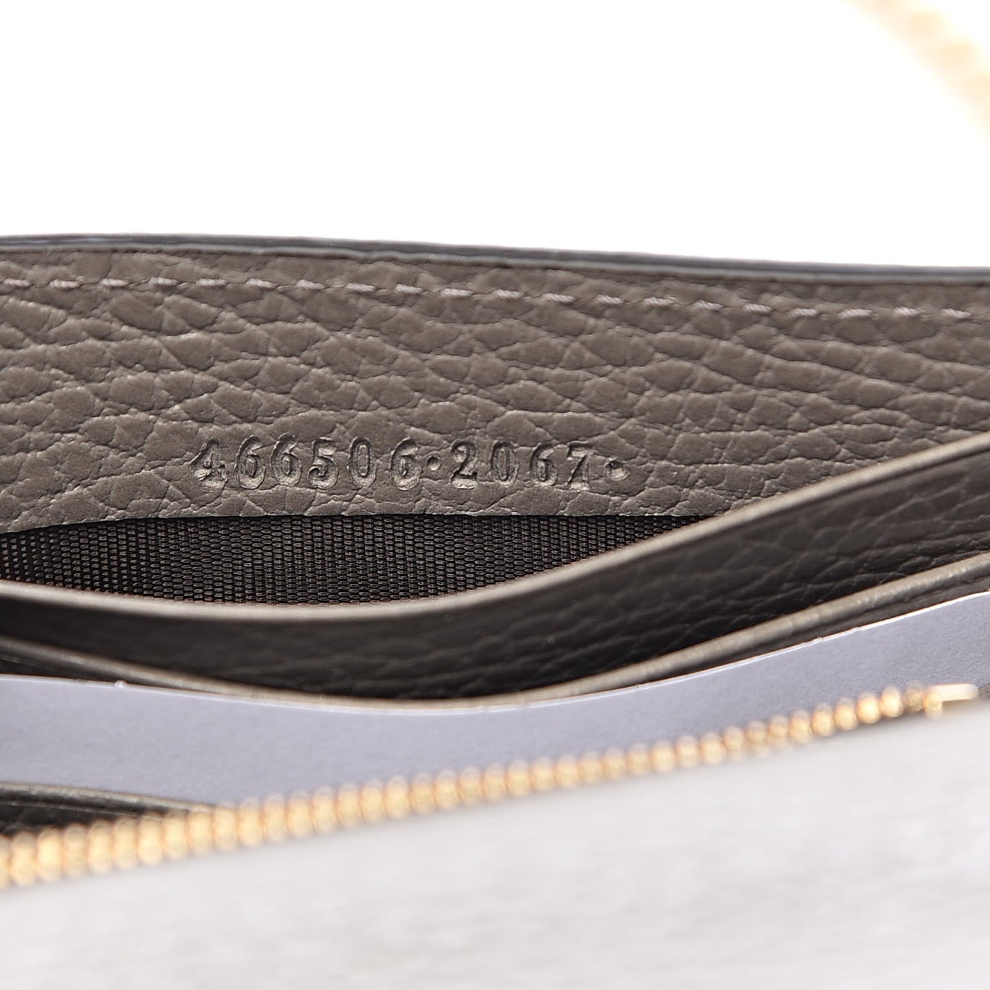 Dollar Calfskin Medium Betty Chain Wallet Loess