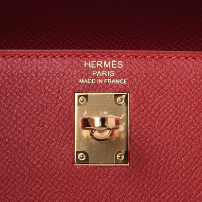 Hermes Epsom Kelly Sellier 25 Rouge Casaque 21 of 31
