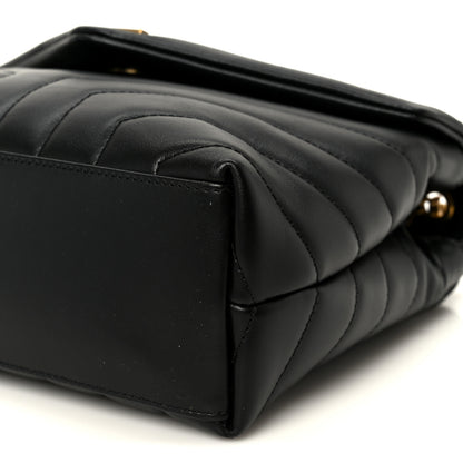 Saint Laurent Calfskin Y Quilted Monogram Small Loulou Chain Satchel Black 10 of 10