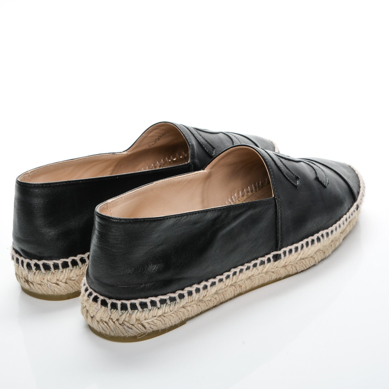 Chanel Lambskin CC Espadrilles 41 Black 3 of 8