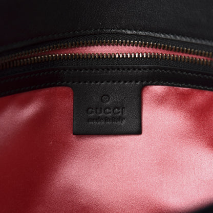Gucci Velvet Matelasse Loved Embroidered Medium GG Marmont Shoulder Bag Black 8 of 10