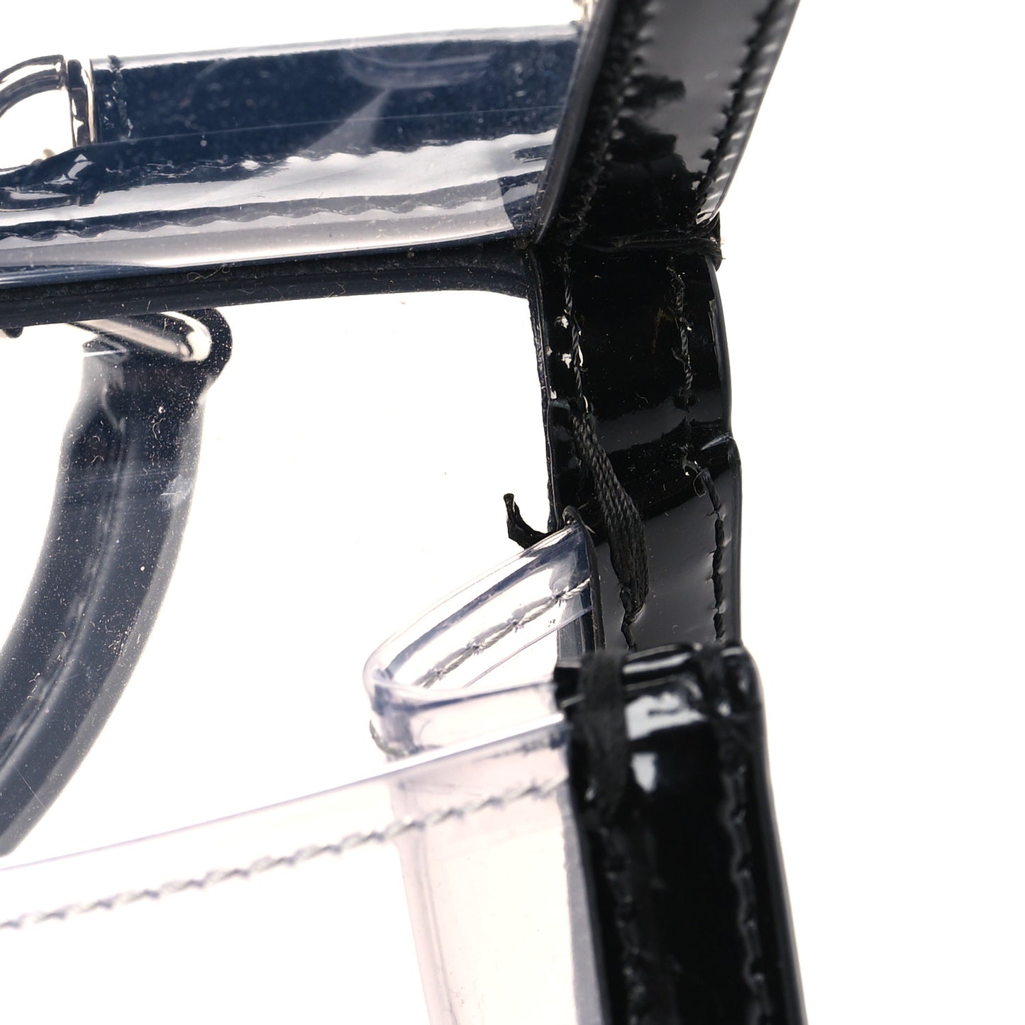 PVC Small Miss Sicily Satchel Transparent Black