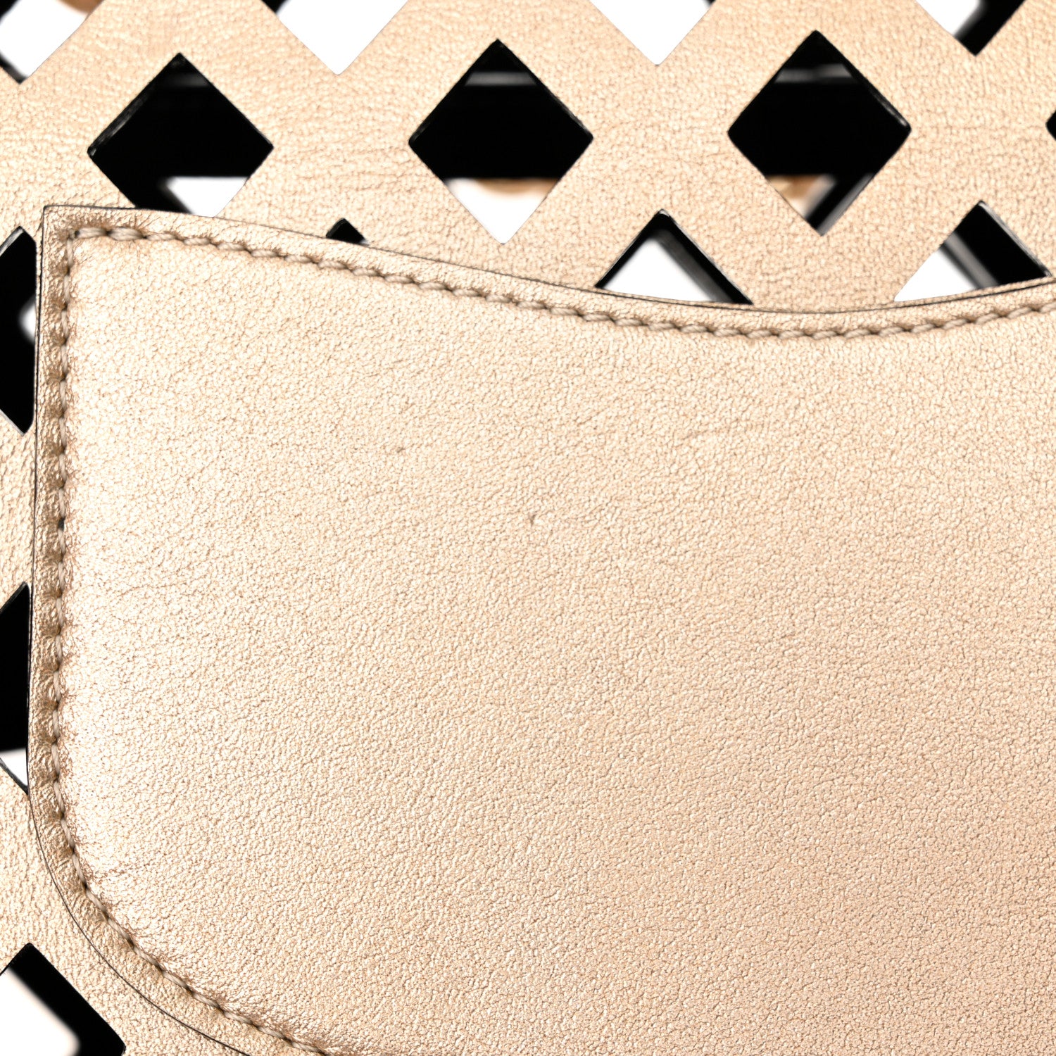 Chanel Metallic Lambskin Small Sea Through Flap Gold Black 11 of 14