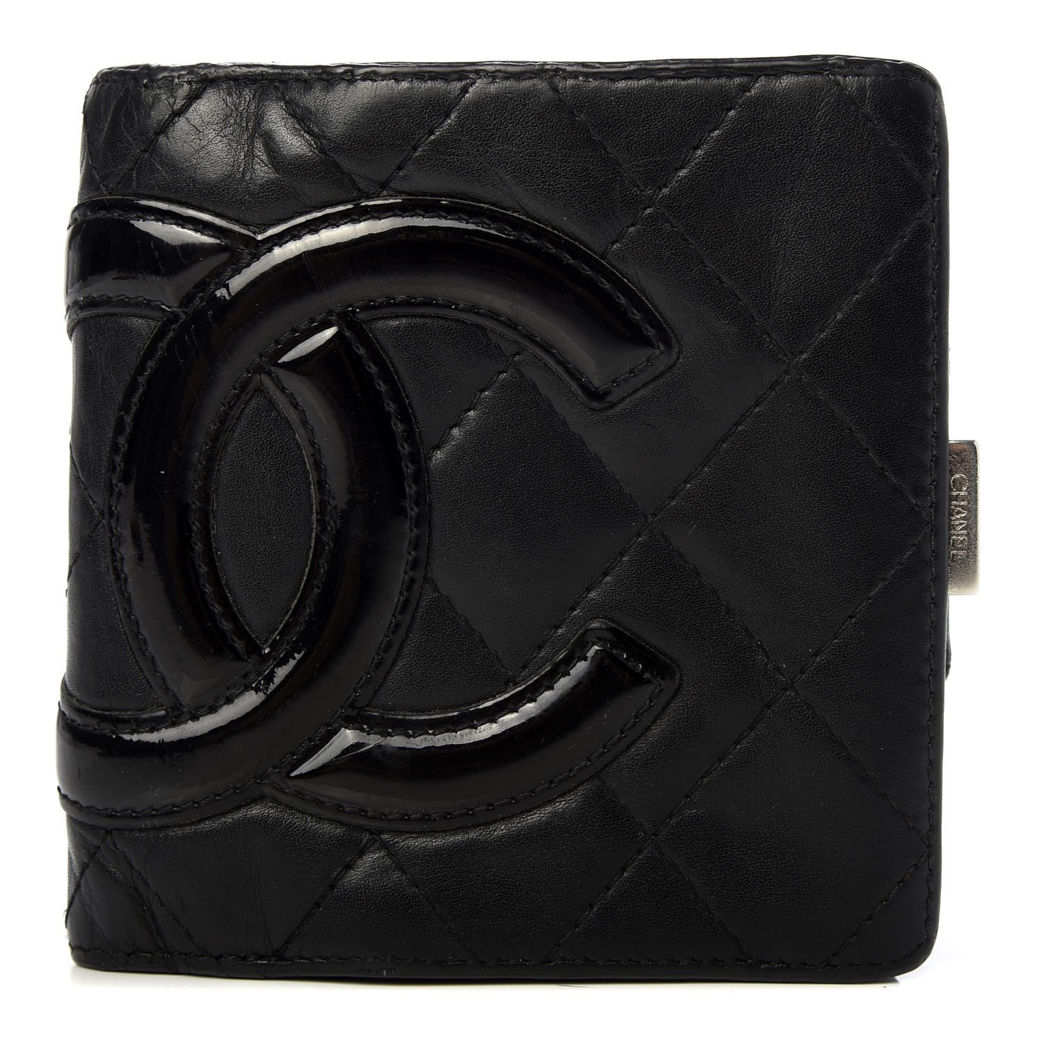 Chanel Calfskin Quilted Cambon Bi-Fold Wallet Black 1 of 9