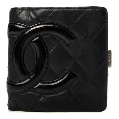 Chanel Calfskin Quilted Cambon Bi-Fold Wallet Black 1 of 9