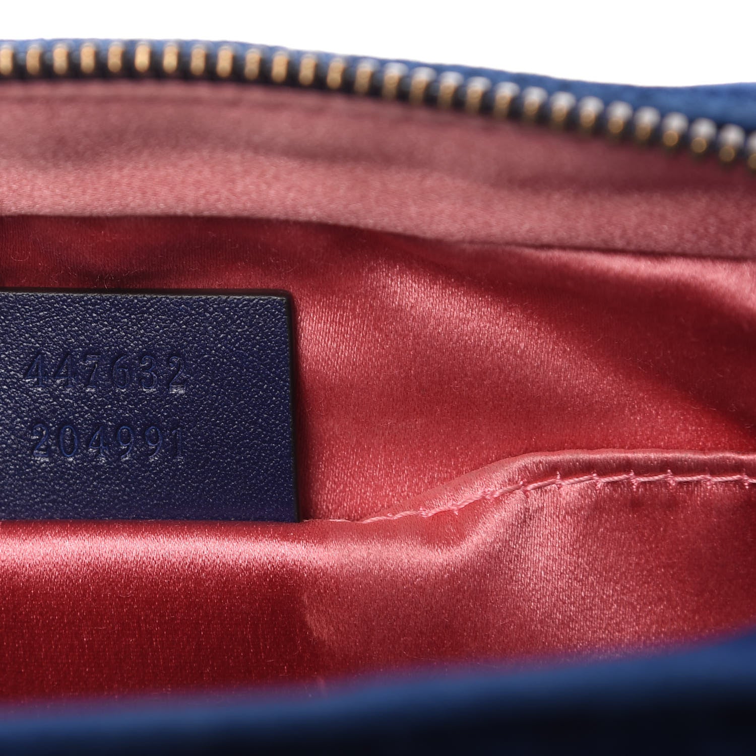Gucci Velvet Matelasse Small GG Marmont Chain Shoulder Bag Cobalt 9 of 10