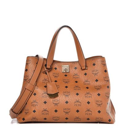MCM Visetos Large Essential Tote Cognac 1 of 11