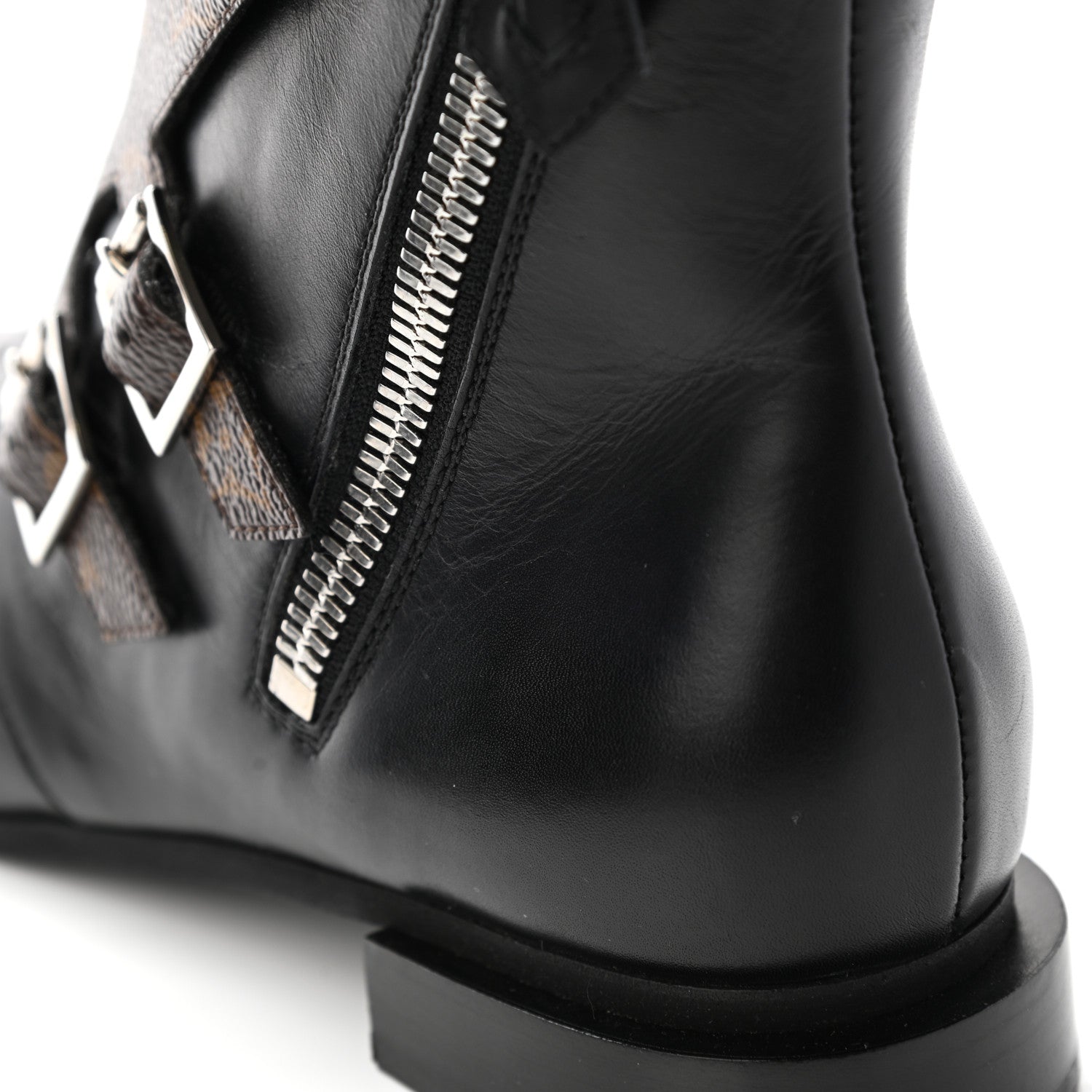 Louis Vuitton Monogram Jumble Flat Ankle Boots 37.5 Black 11 of 12