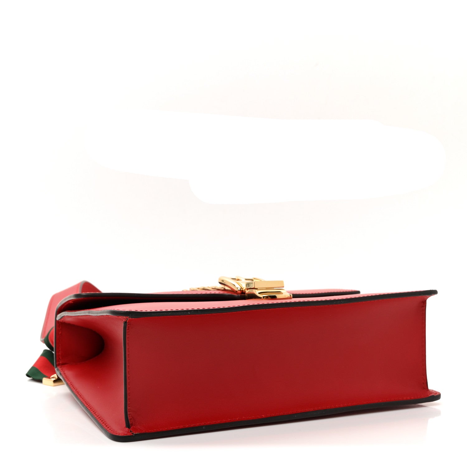 Gucci Calfskin Small Sylvie Shoulder Bag Hibiscus Red 4 of 10
