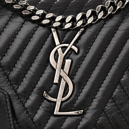 Saint Laurent Lambskin Mixed Quilted Medium Monogram Sunset Black 6 of 8