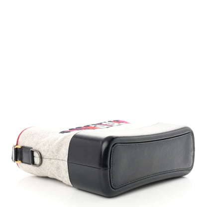 Chanel Wool Calfskin Quilted Medium Gabrielle Hobo Navy 4 of 10