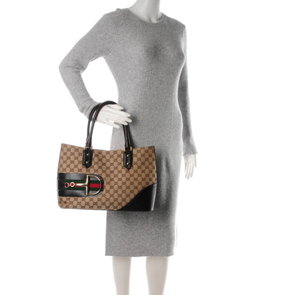 Gucci Monogram Medium Hasler Tote Dark Brown 2 of 7