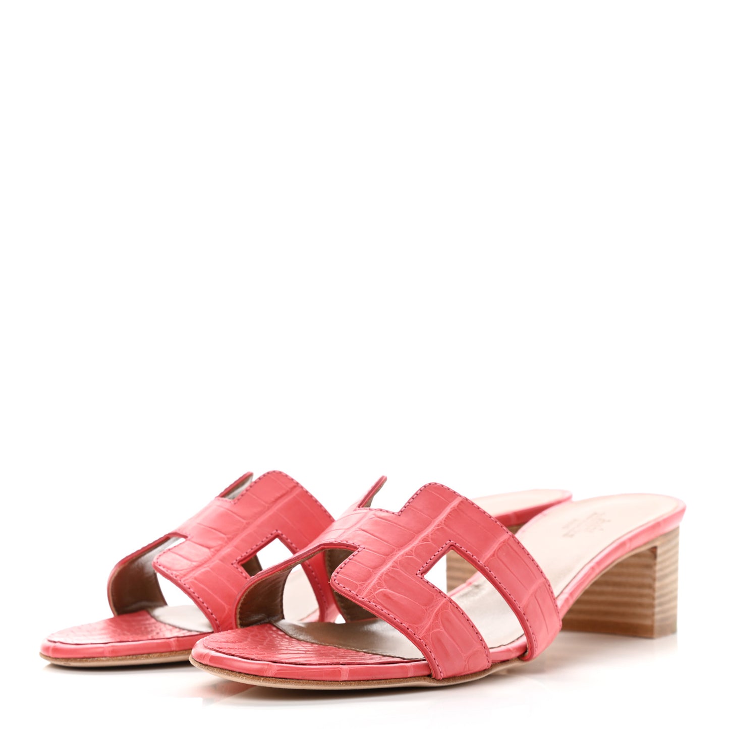 Matte Alligator Oasis Sandals 37 Bougainvillea
