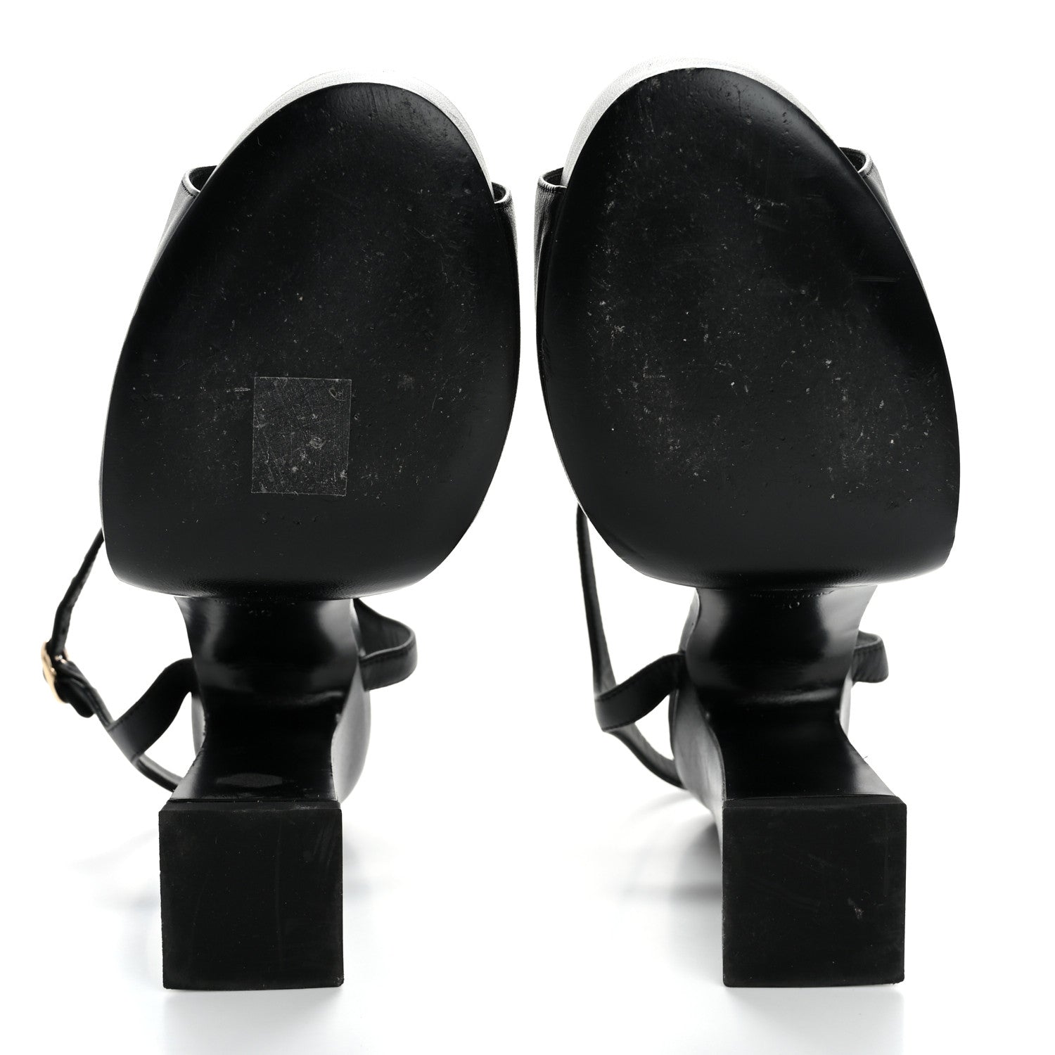 Chanel Lambskin Platform Sandals 40 Black 7 of 13