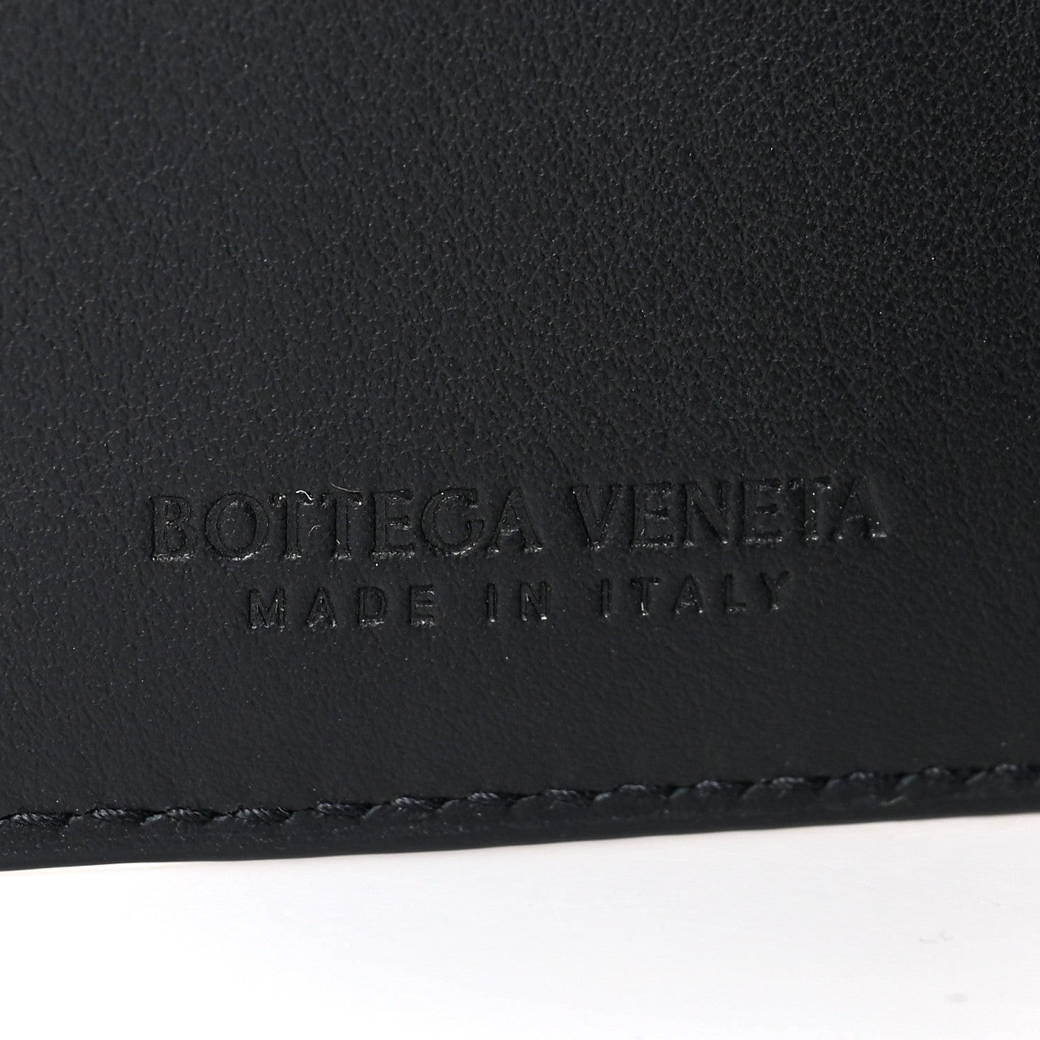 Bottega Veneta Calfskin Grid Continental Wallet Black 6 of 6