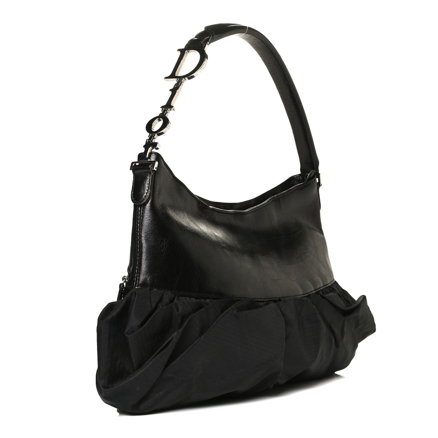 Satin Ballet Evening Bag Black