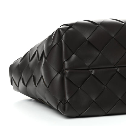 Bottega Veneta Nappa Intrecciato Maxi Cabat Tote Brown Yellow 7 of 9