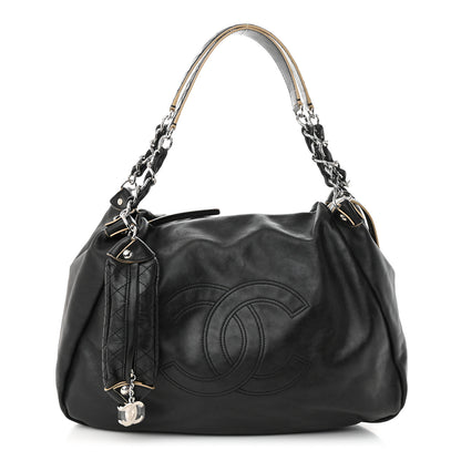 Chanel Lambskin Large Edgy Hobo Black 1 of 11