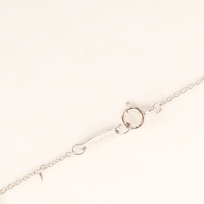 Tiffany 18K White Gold Diamond Mini Heart Lock Pendant Necklace 5 of 6